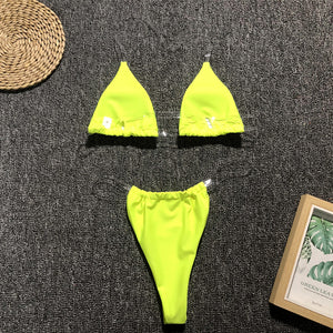 Neon Lime Invisible Bikini